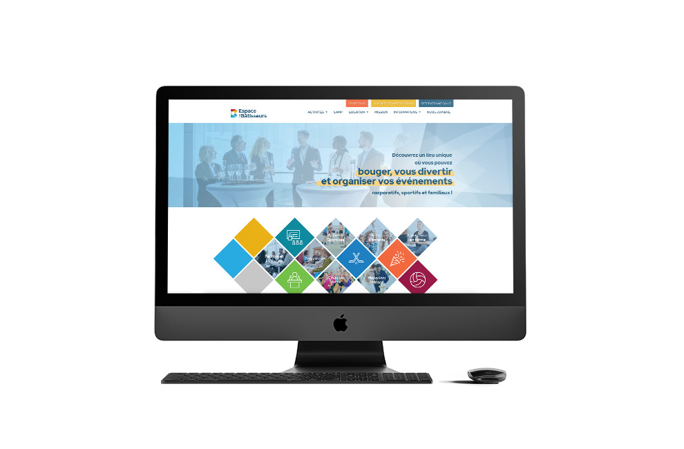 conception du design web, intégration et hébergement pour Espace des bâtisseurs de Varennes