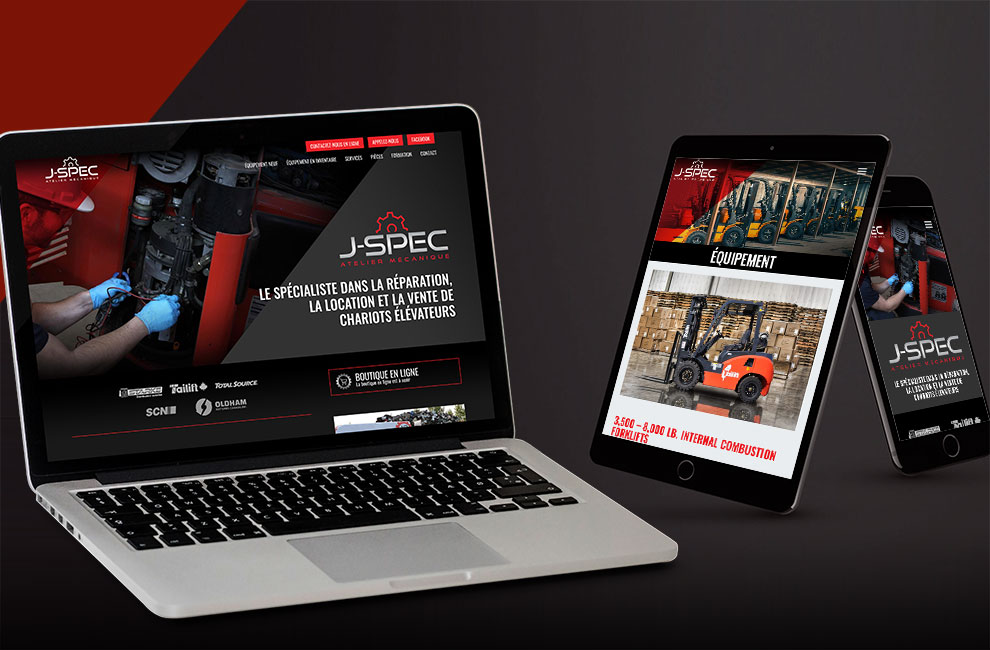 Web design et intégration du site web de JSPEC